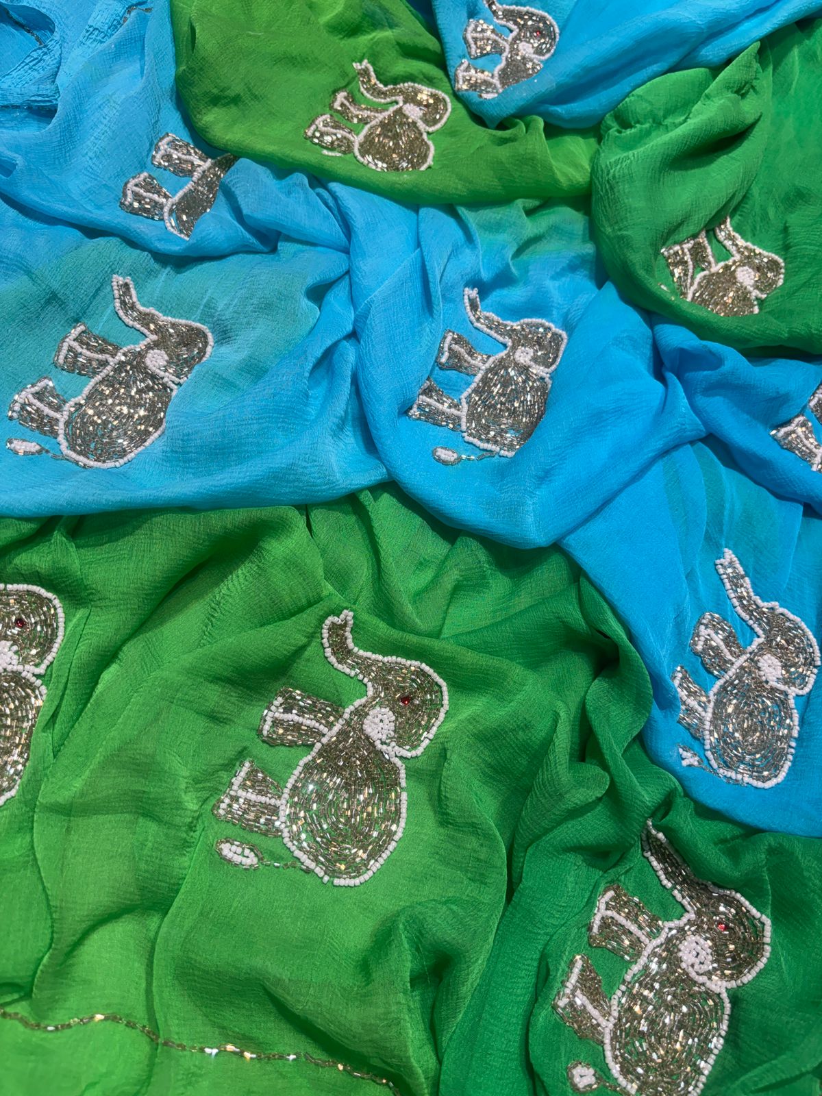 Handwork Hathi Saree