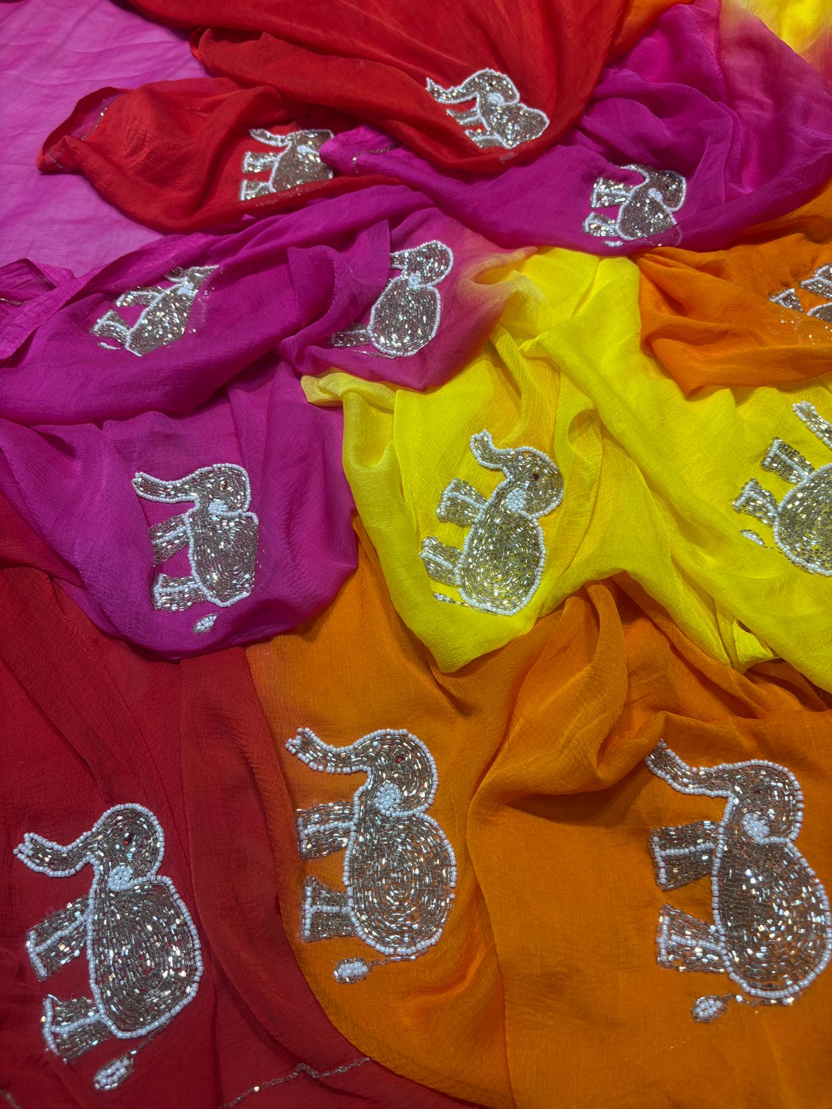 Handwork Hathi Saree