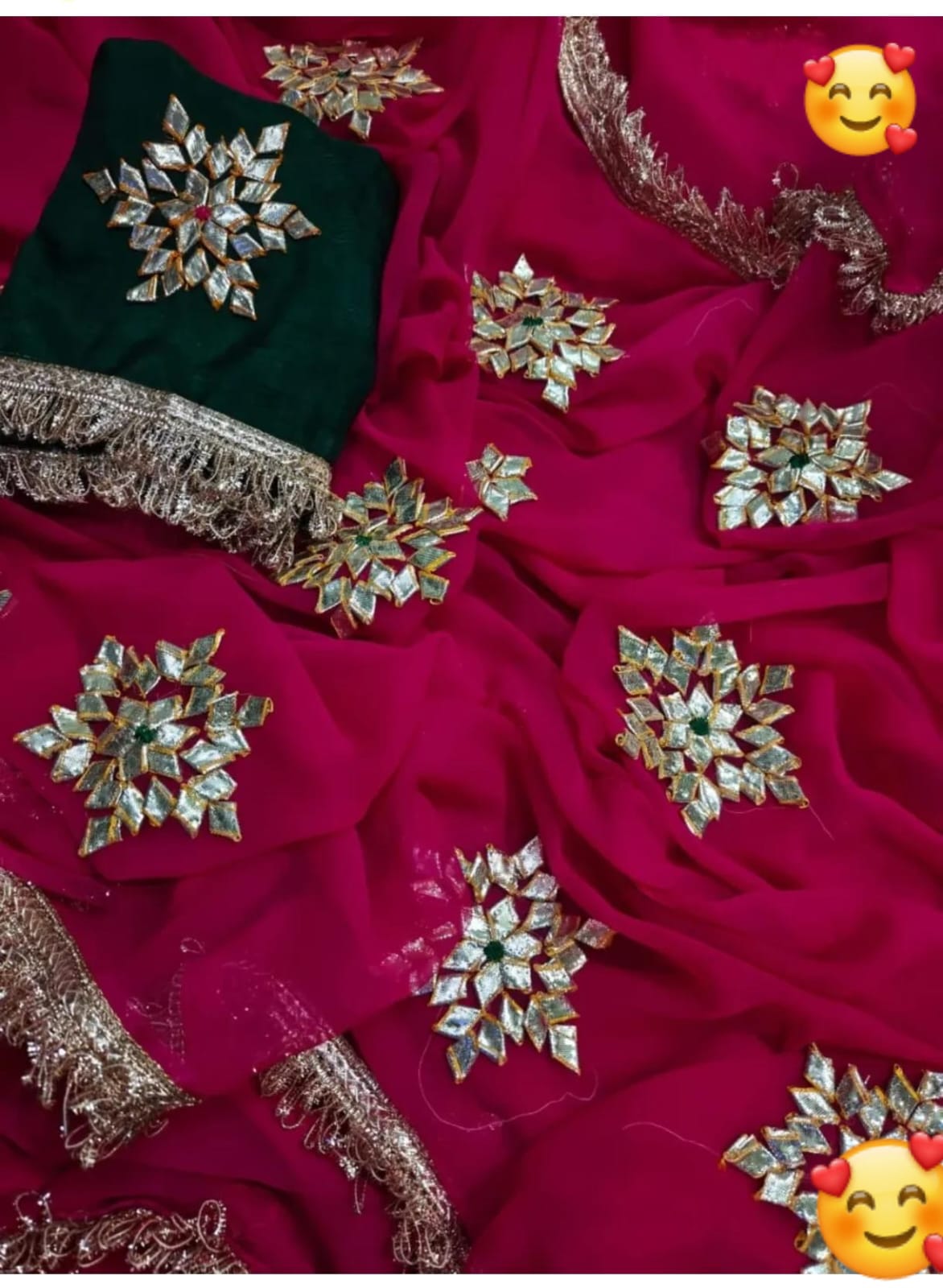Chiffon Kacha Gota Saree