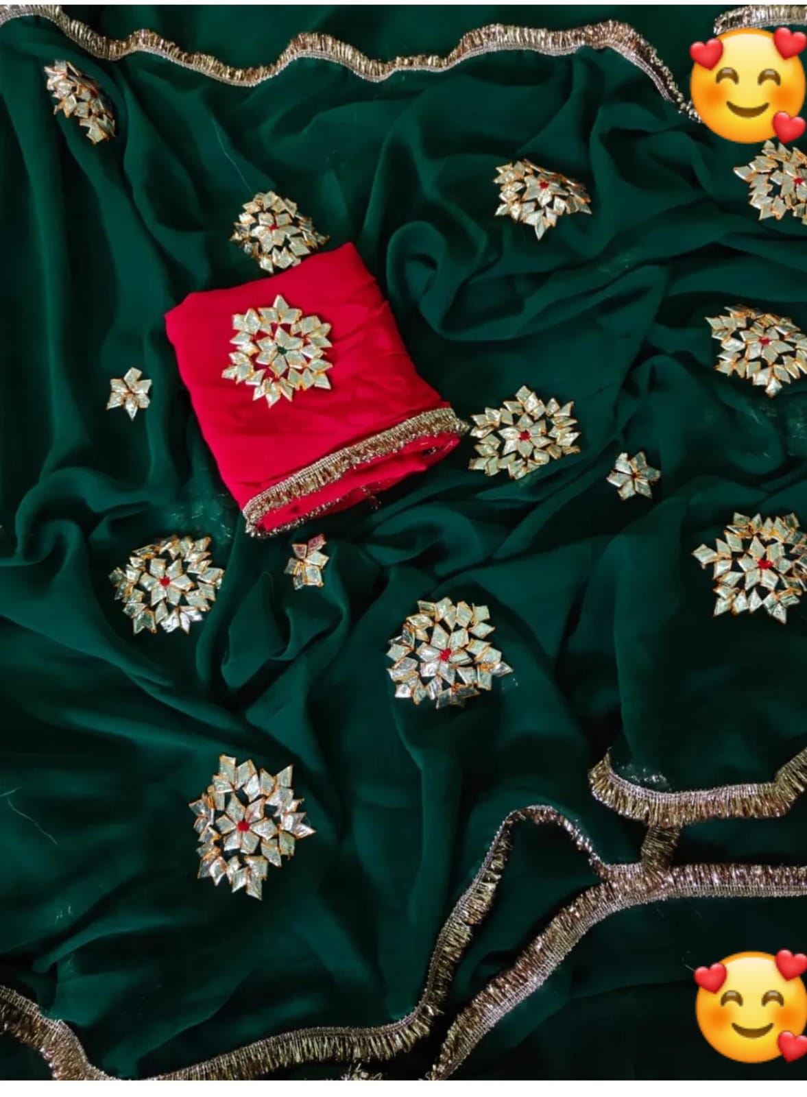 Chiffon Kacha Gota Saree