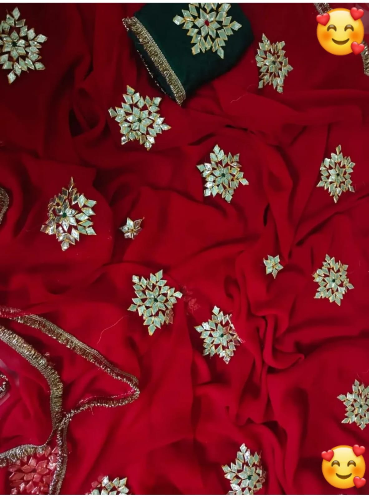 Chiffon Kacha Gota Saree